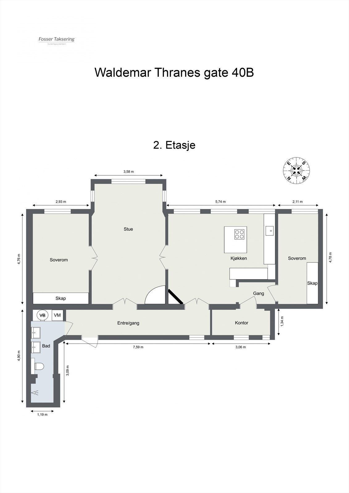 Plantegning Galleribilde