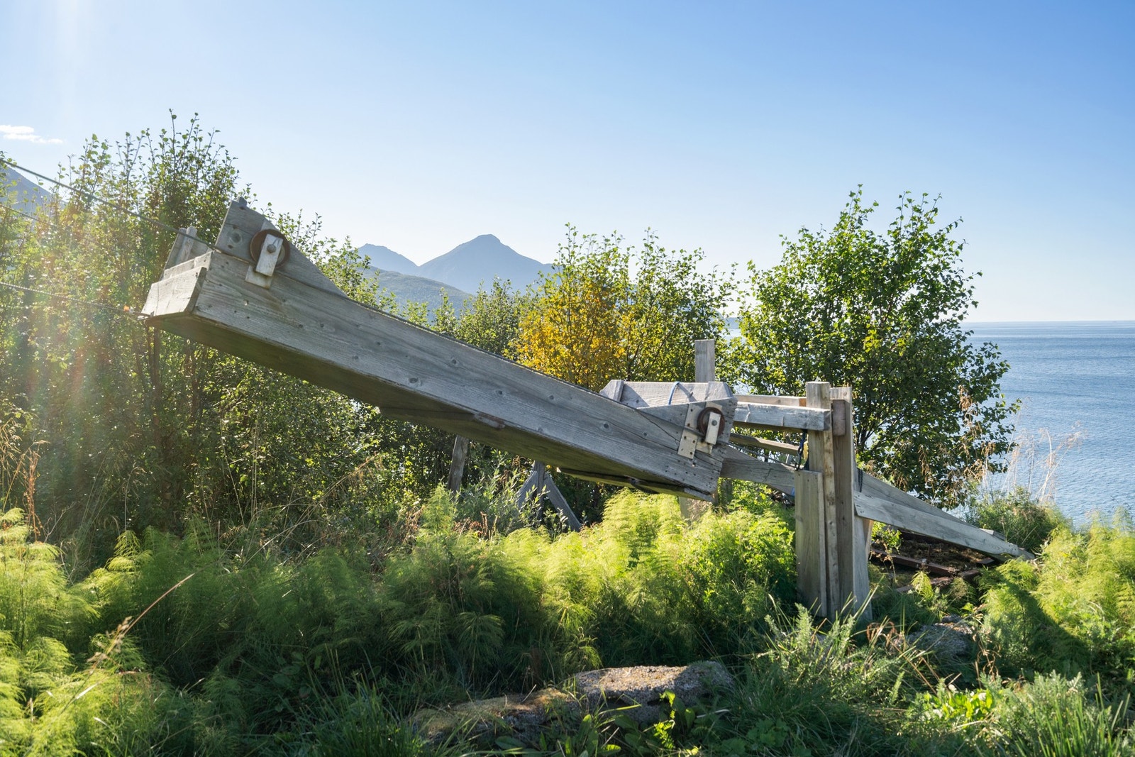Trekkbanken ved parkeringsplassen. Galleribilde