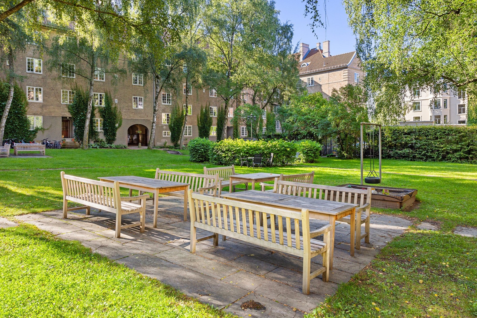 Jessenløkken boligsameie er velkjent for sitt vakre gårdsrom. Galleribilde