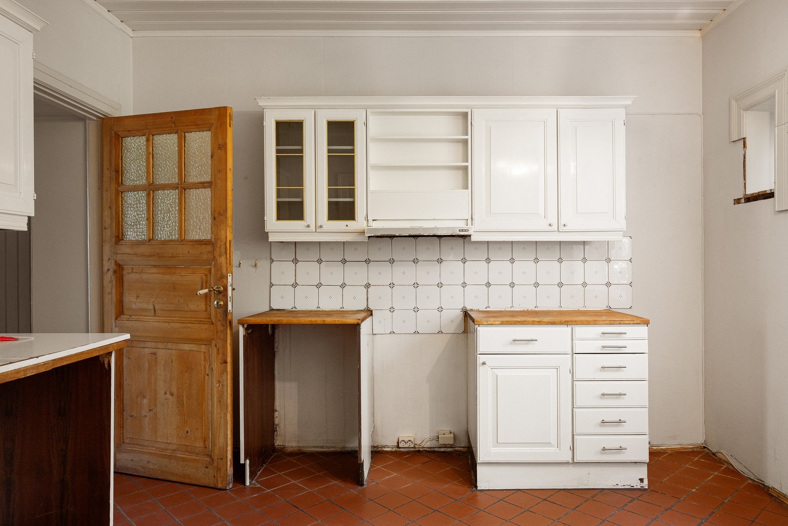 Kjøkken er av eldre dato. Galleribilde