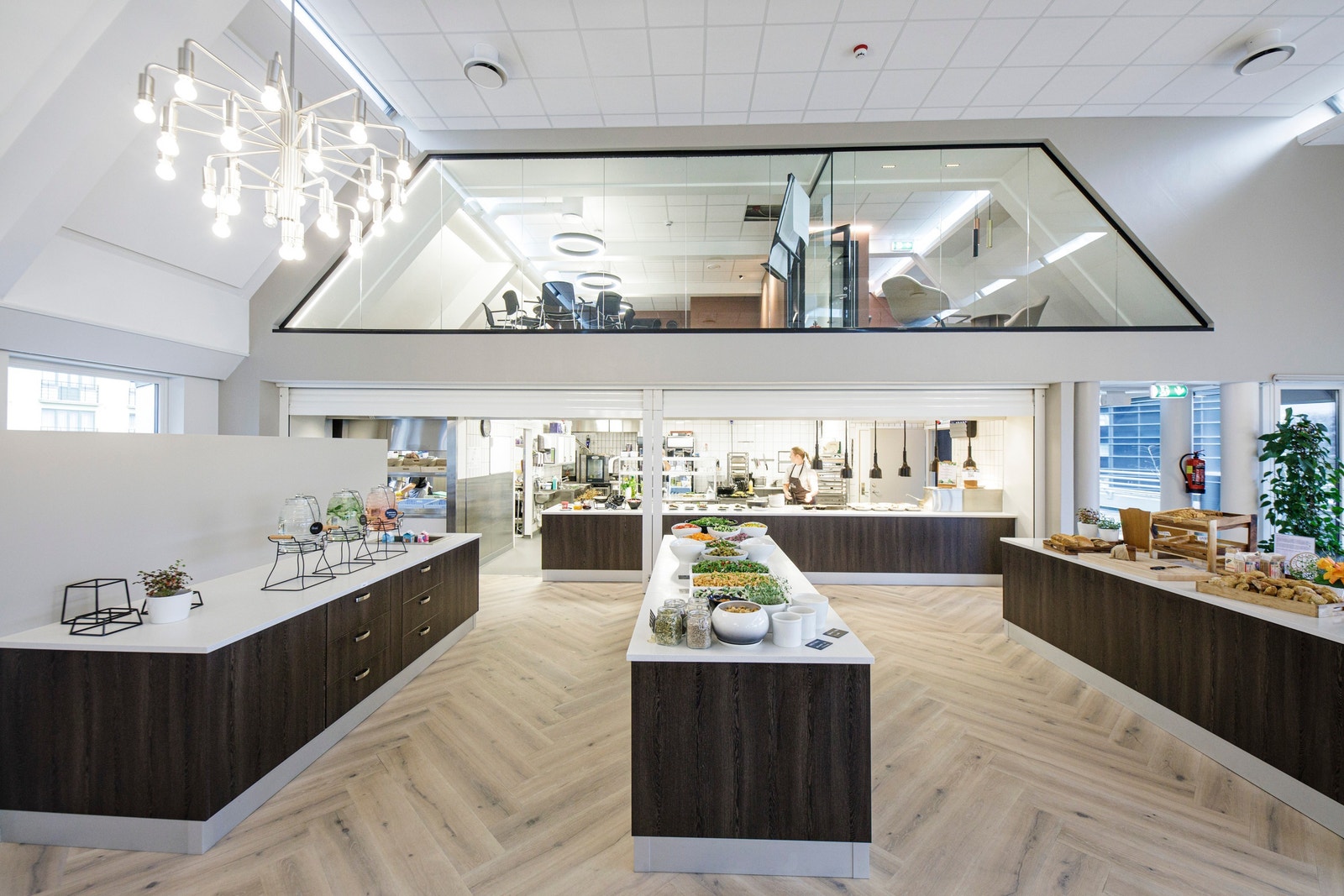 Personalrestaurant drevet av De tre stuer, oppgradert i 2023 Galleribilde