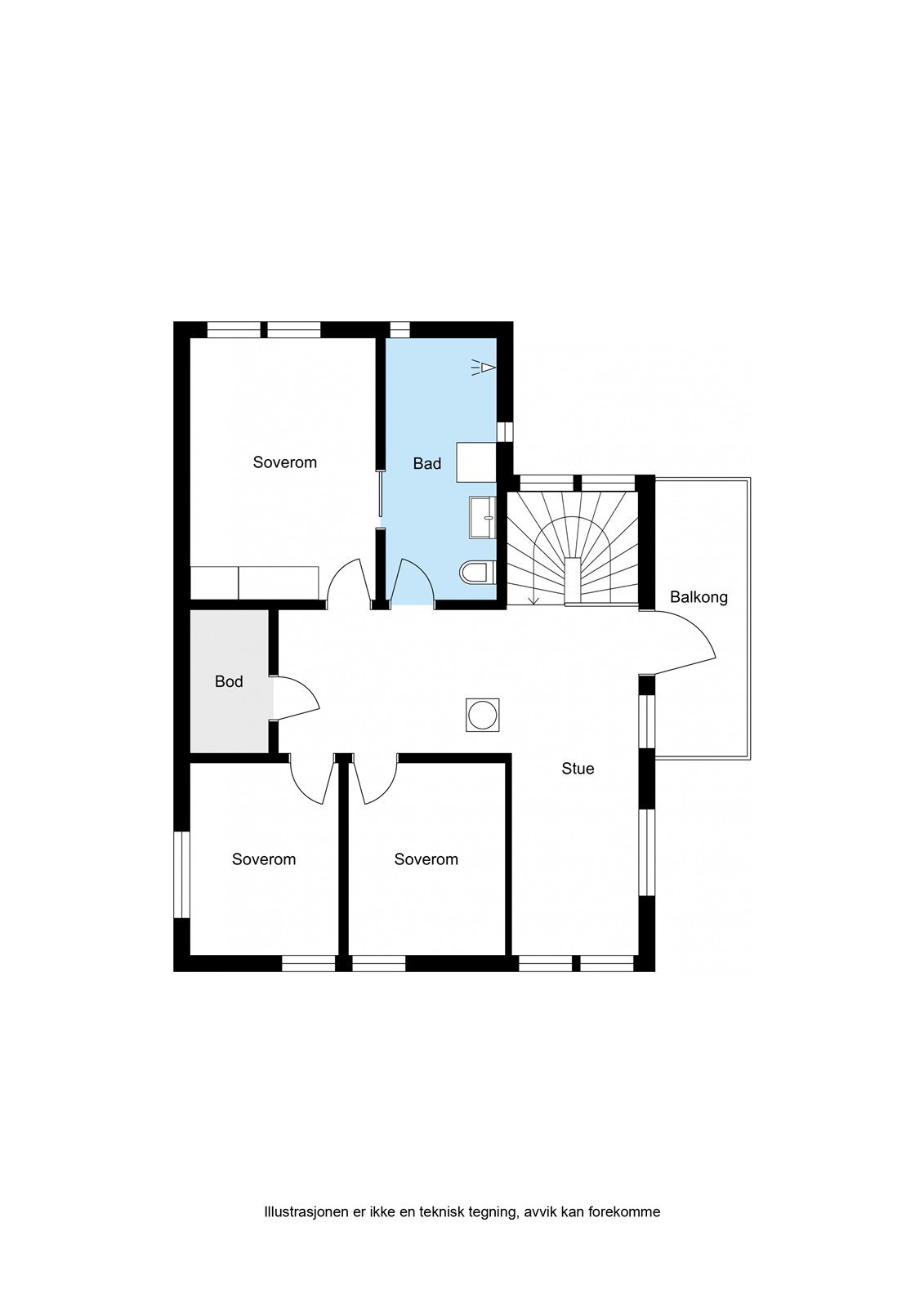 Planskisse 2. Etasje Galleribilde