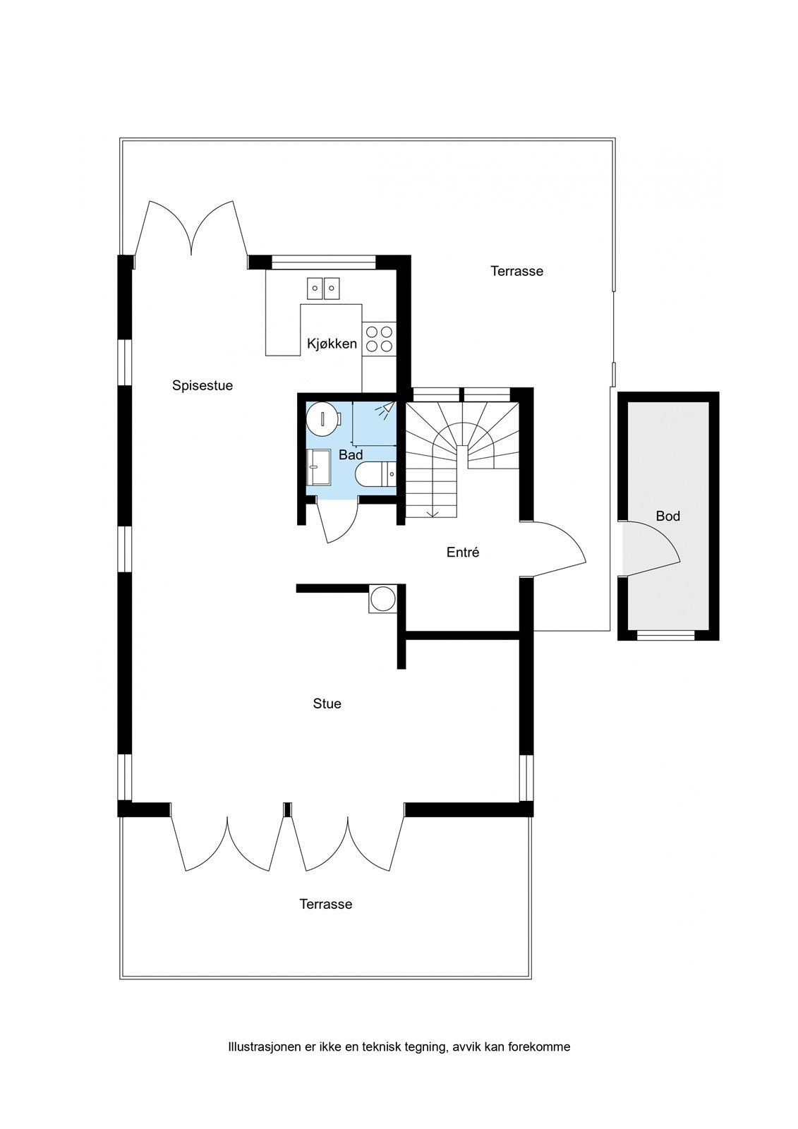 Planskisse 1. Etasje Galleribilde