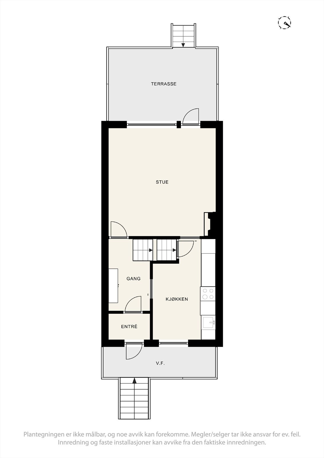 Plantegning hovedetasje. Galleribilde