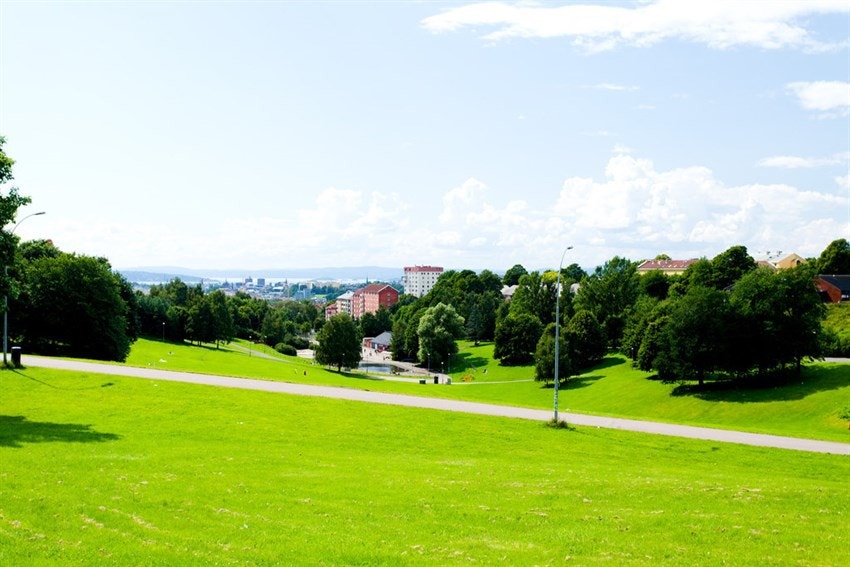 Torshovdalen ligger rett ved boligen. Galleribilde