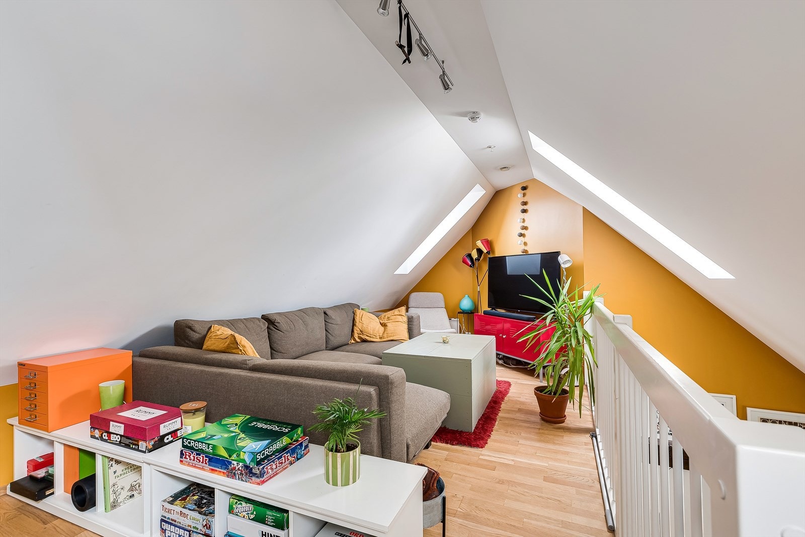 Loftstuen er enkel å innrede etter eget ønske og behov. Galleribilde