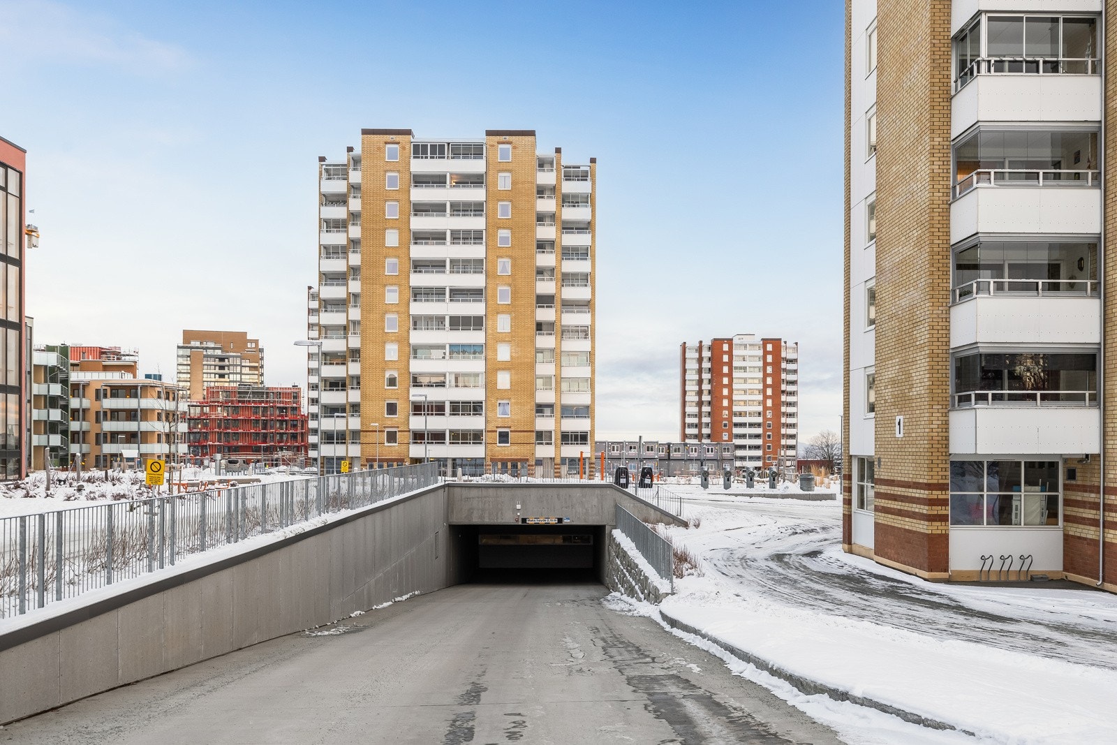 Her kommer man seg ned til ny parkeringskjeller. Galleribilde