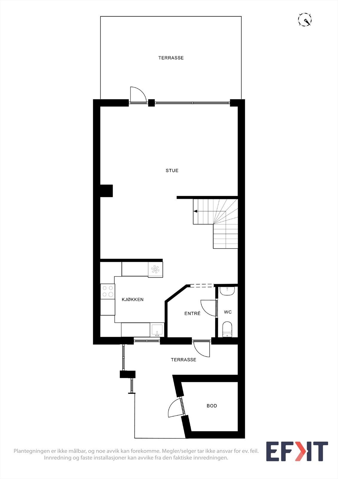 Plantegning 1.etg. Galleribilde