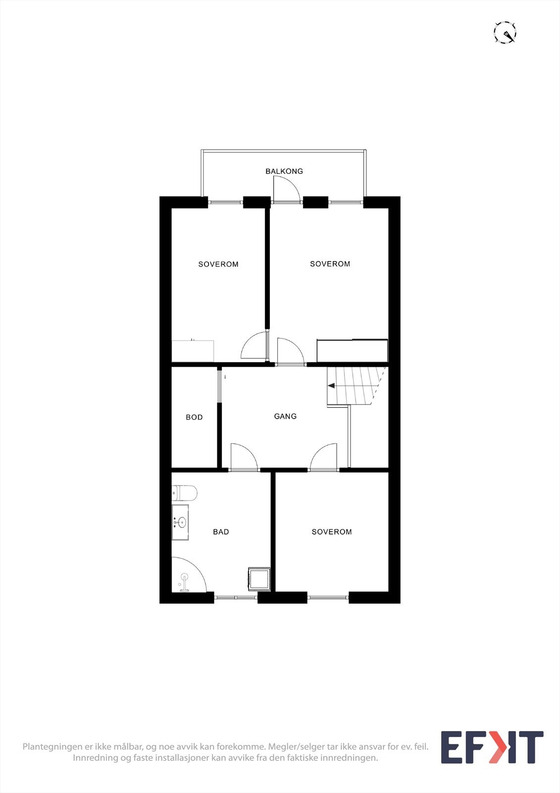 Alternativ planløsning av 2.etg. Galleribilde