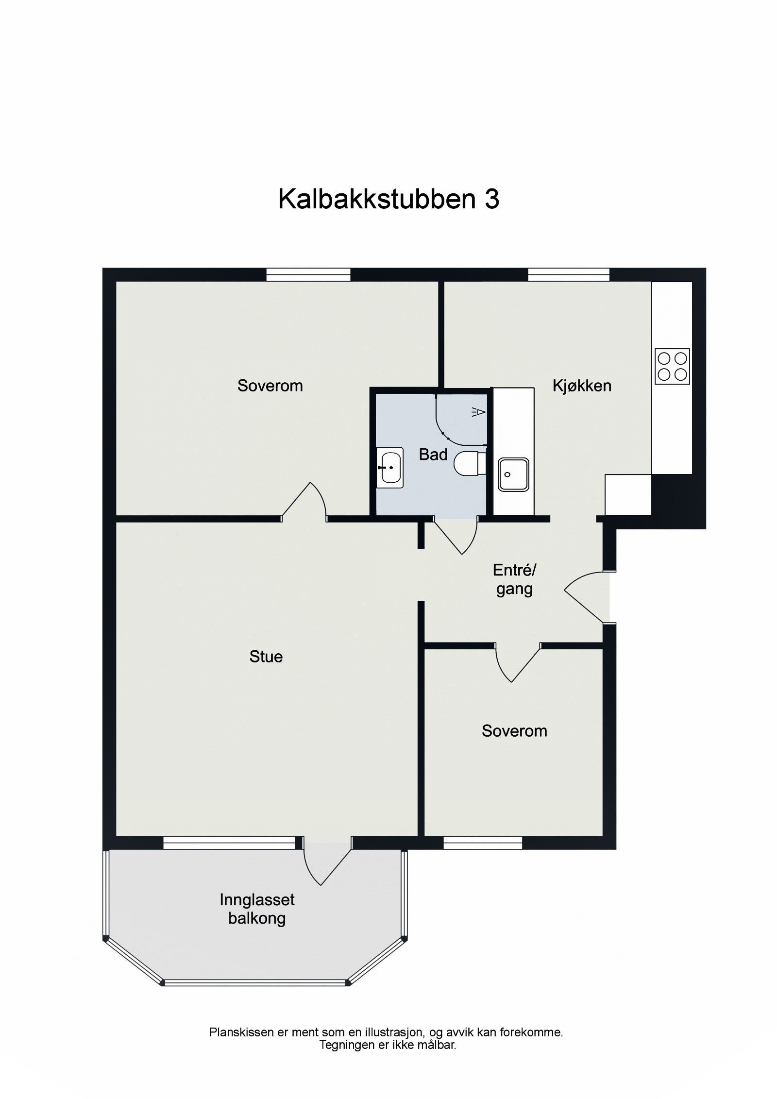 Planskisse - ikke målbar. Avvik kan forekomme. Galleribilde