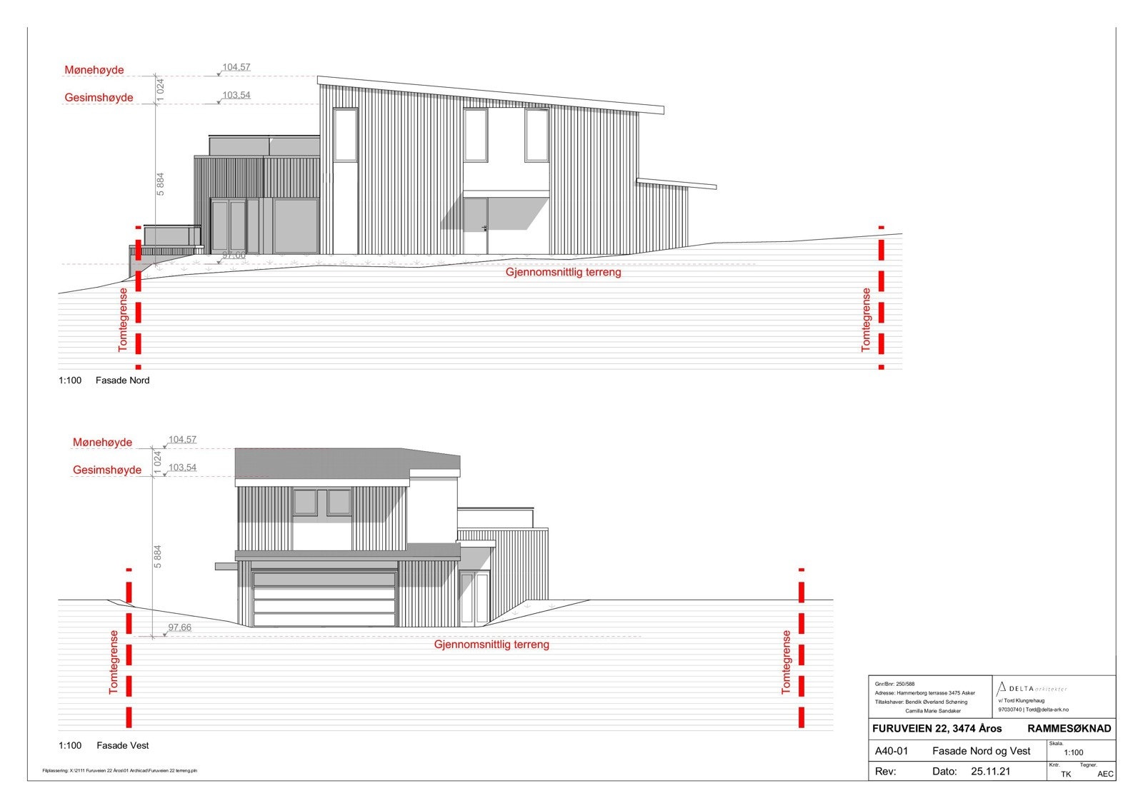 Fasadetegninger. Galleribilde