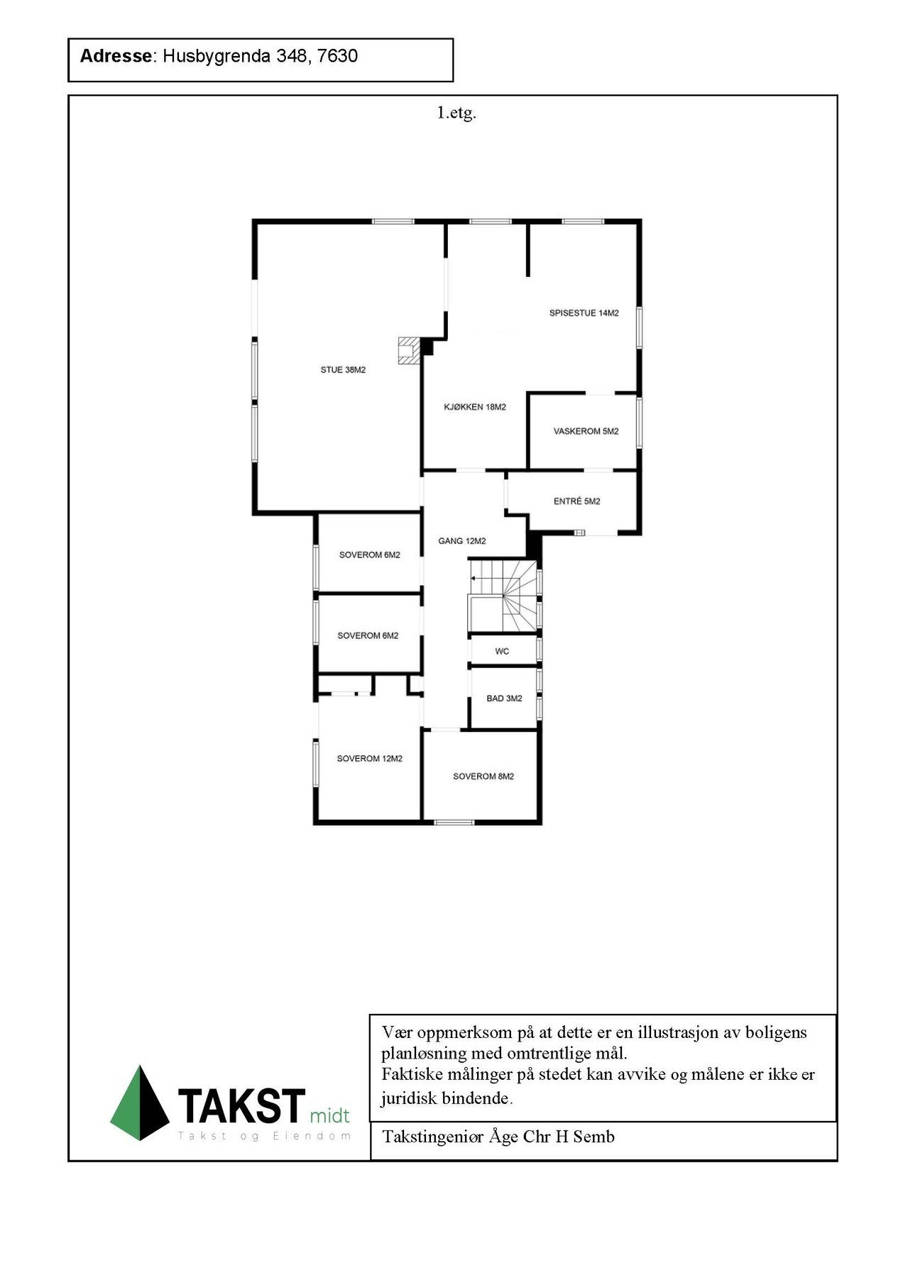 Planskisse 1. etasje. Galleribilde