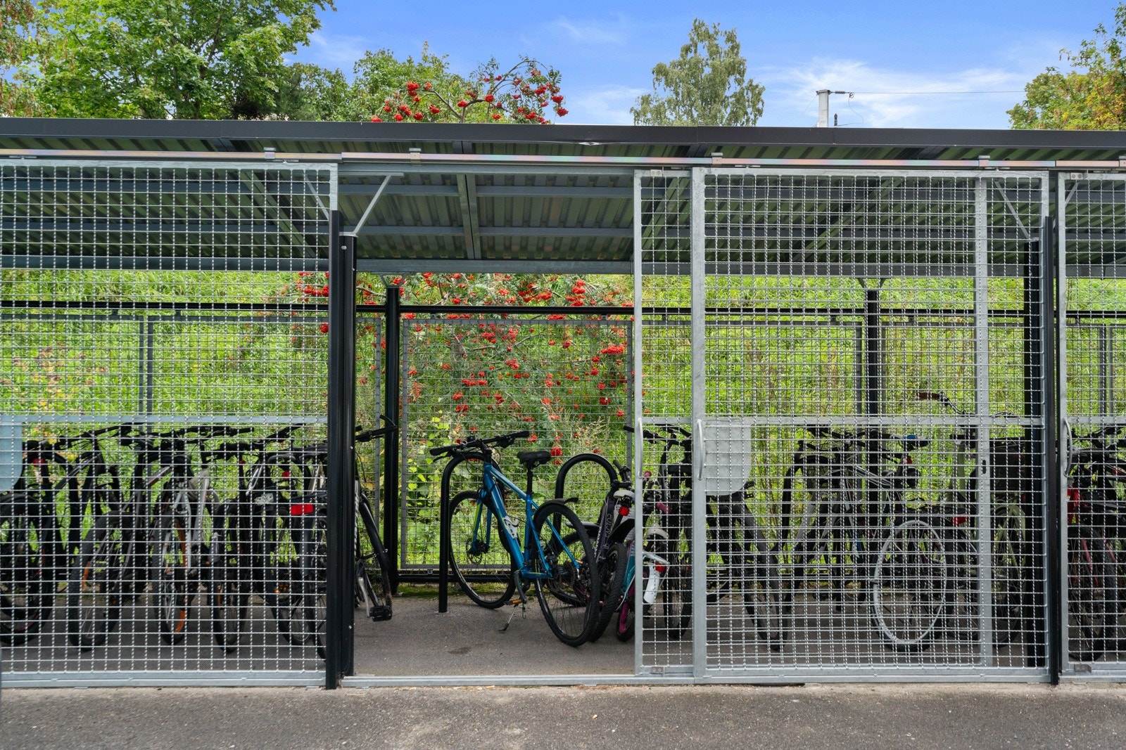 Sameiet har en felles sykkelbod på fellesarealer. Galleribilde