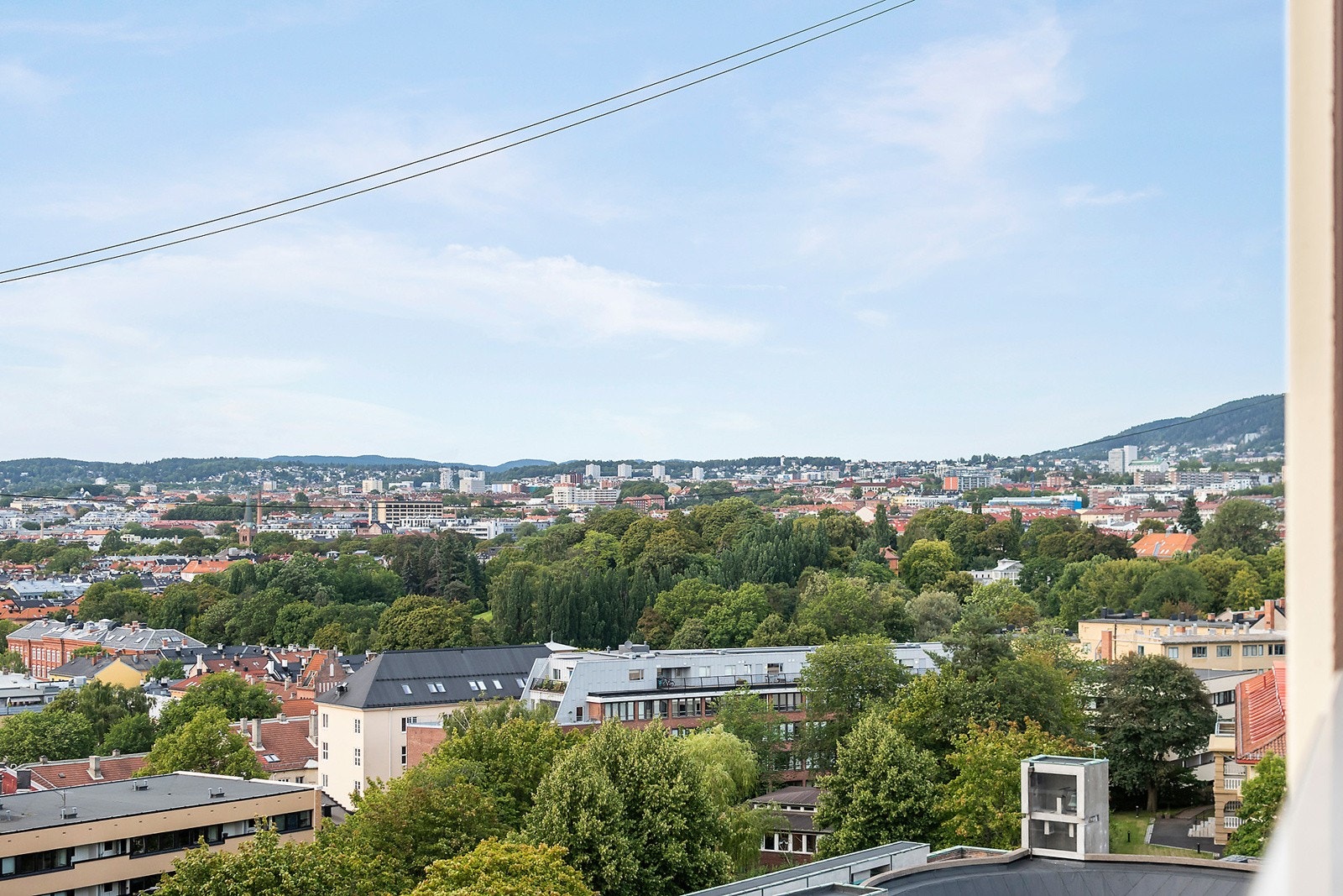 Utsikt mot Botanisk hage. Galleribilde
