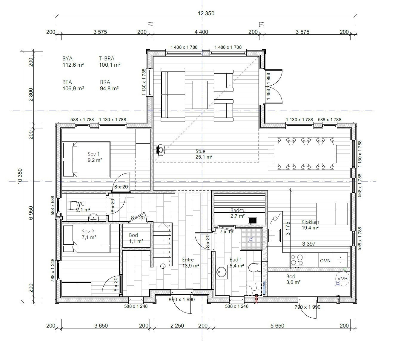 Grunnplan Galleribilde