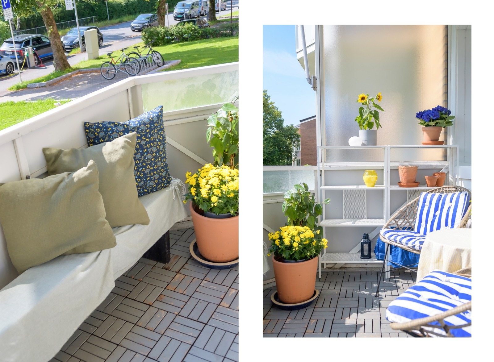 Balkongen har gode solforhold, så her kan du nyte varme sommerdager! Galleribilde