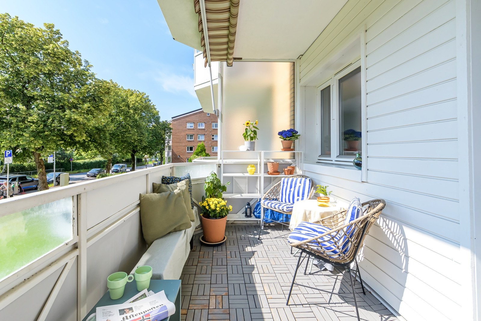 Stuen blir forlenget med en herlig, sørøst-vendt balkong på 7 kvm. Galleribilde