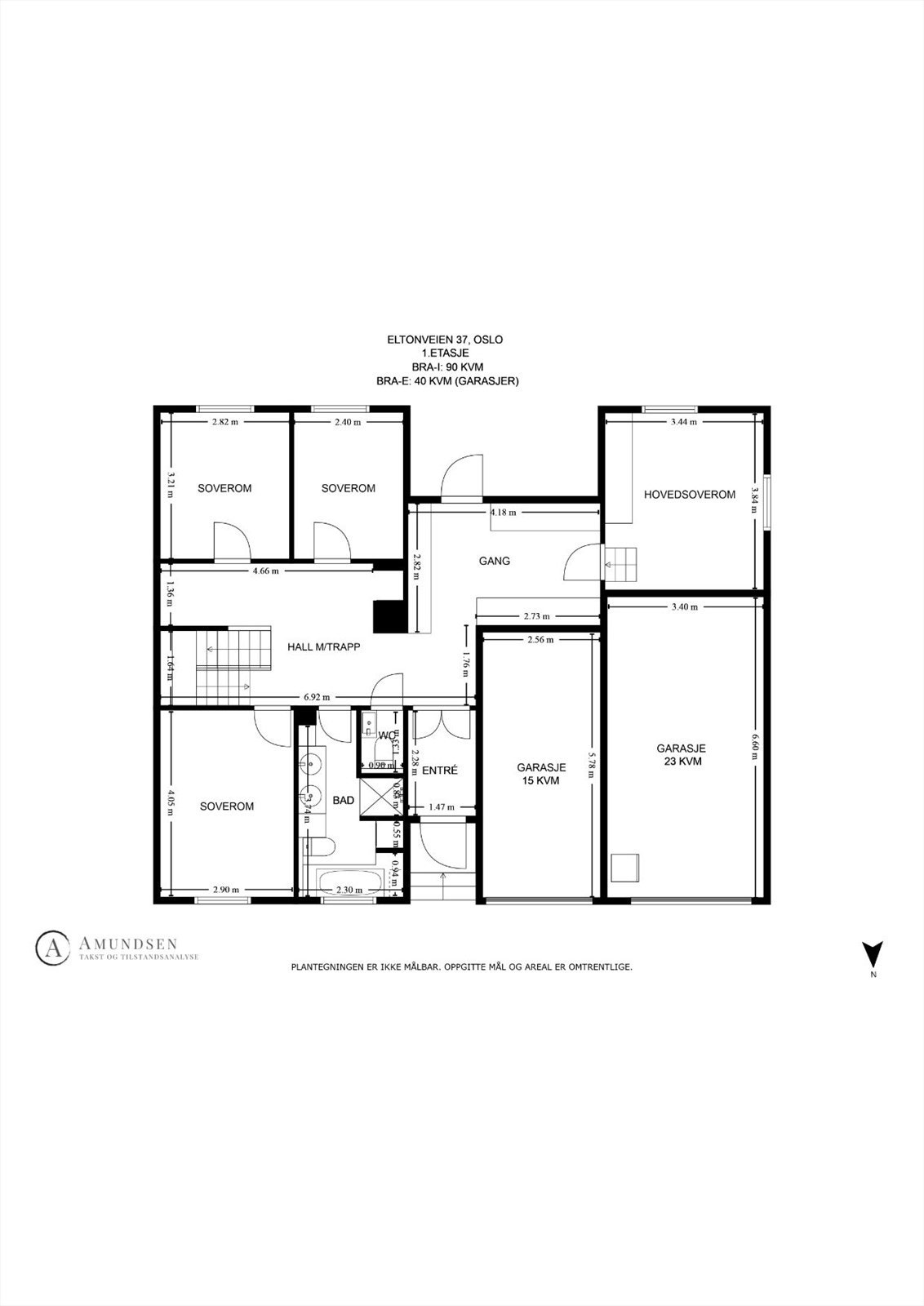 Plantegning 1.etasje - Eltonveien 37 Galleribilde