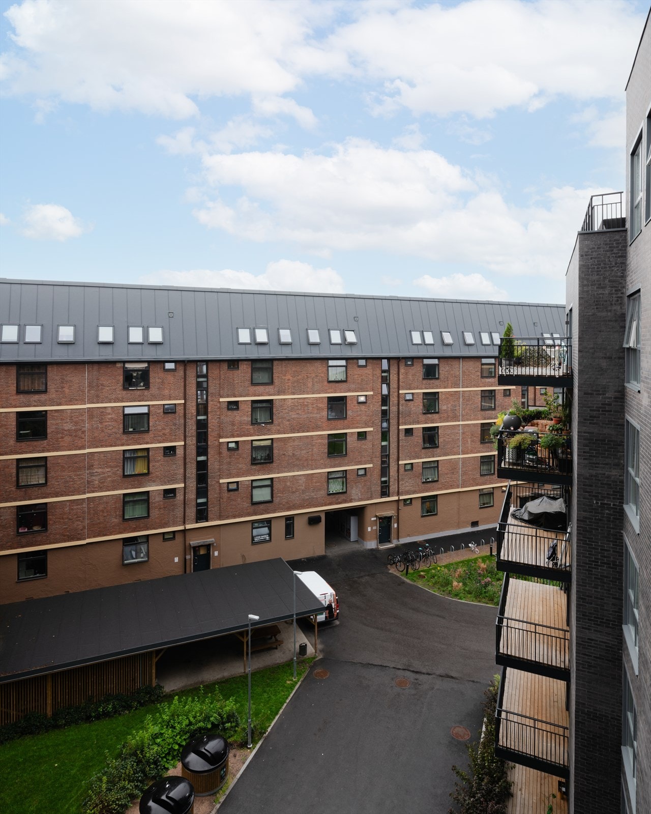 Her har du utsyn mot fellesarealer. Galleribilde