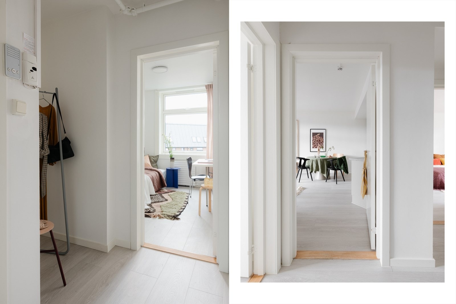 Entréen er lys og luftig. Galleribilde