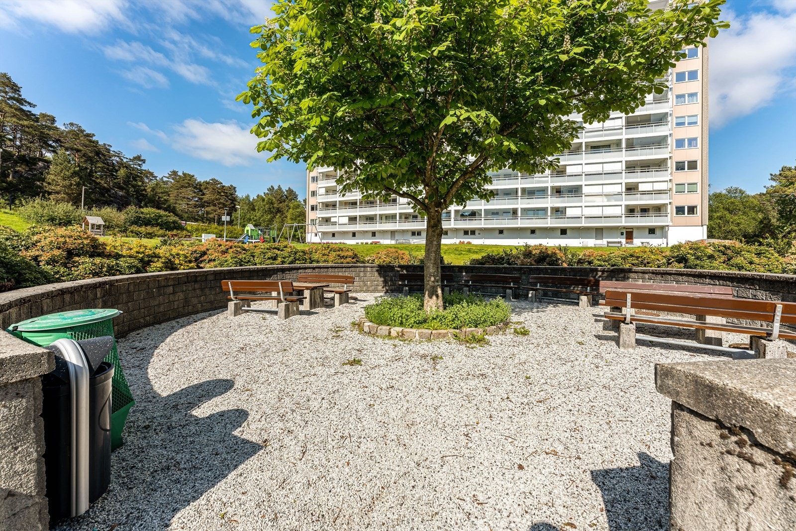 Hyggelig felles uteplass. Galleribilde