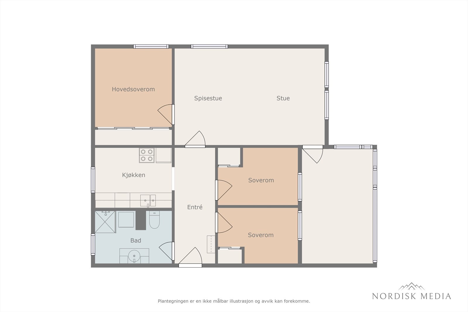 Plantegning Galleribilde