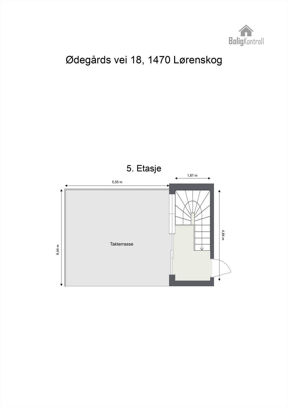 PLANTEGNING 5. ETASJE Galleribilde