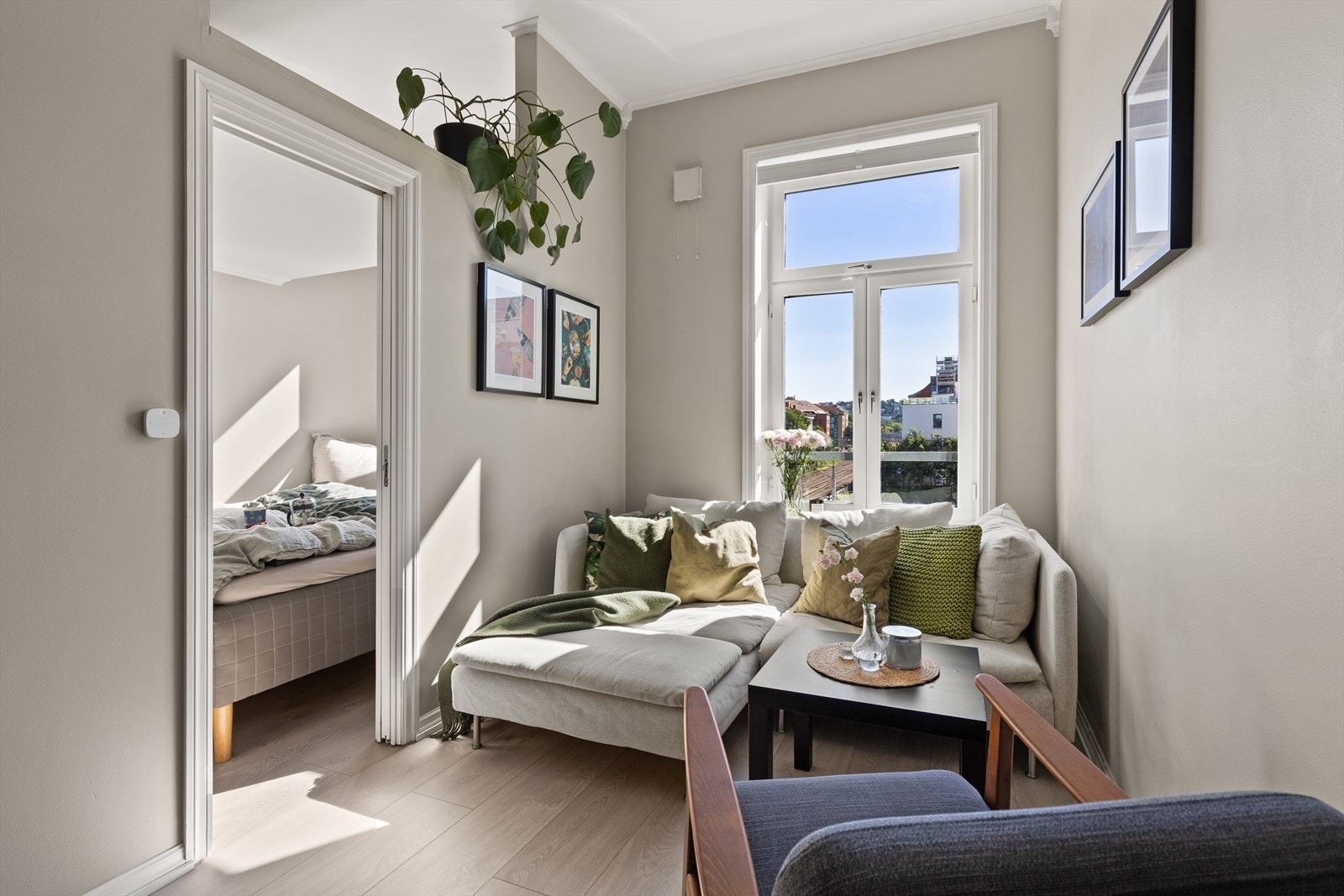 Praktisk med skyvedør. Galleribilde