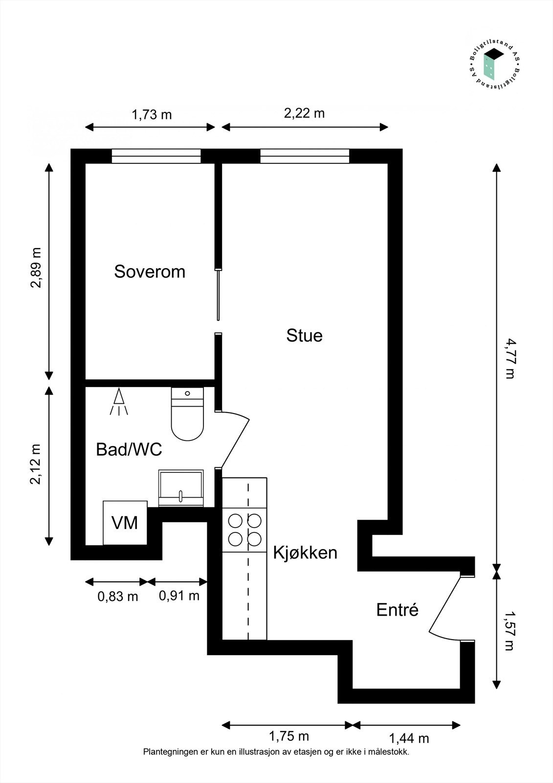 Praktisk planløsning. Galleribilde