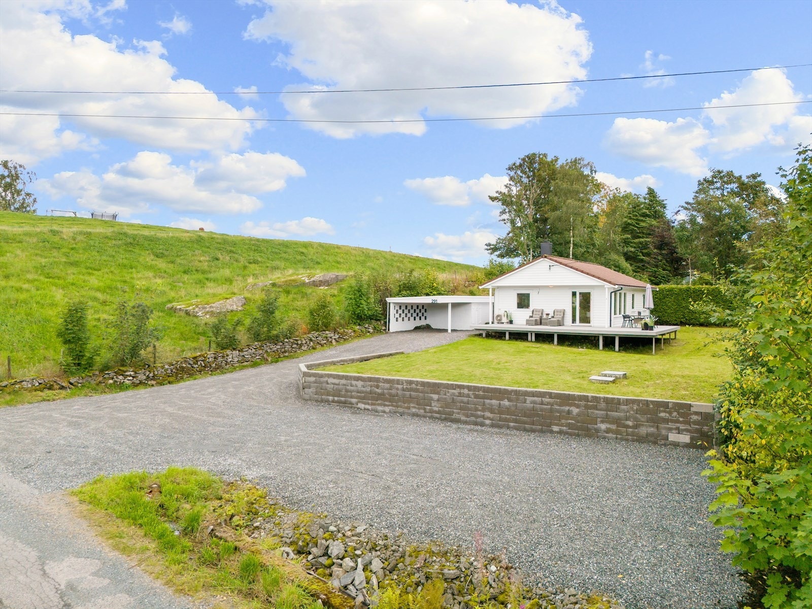 Potensiale for oppføring av garasje. Galleribilde
