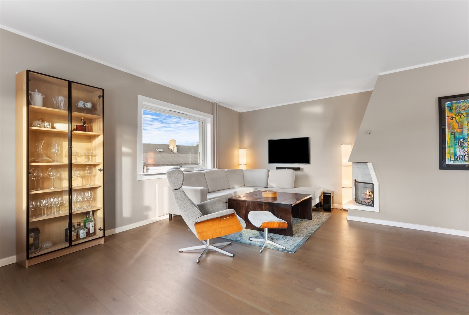 Peis i stuen Galleribilde
