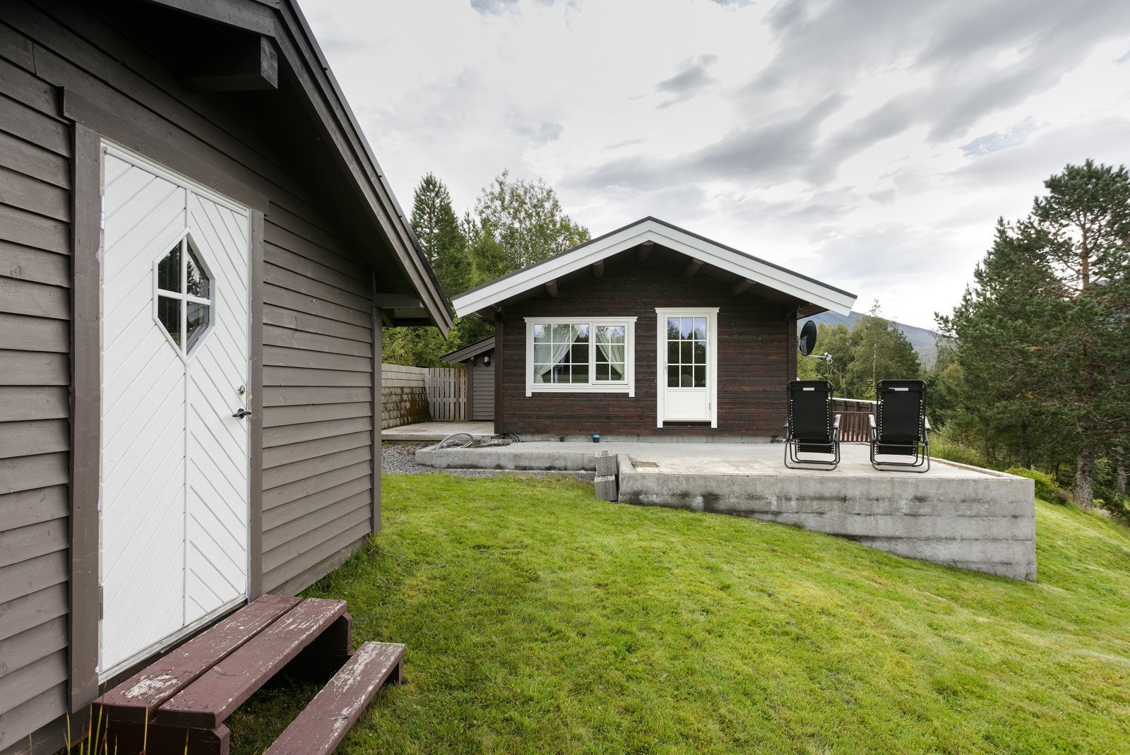 Det er oppført anneks på eiendommen - her har man bonusareal Galleribilde