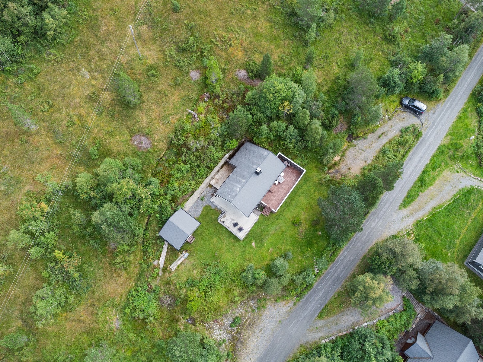 Haugsætervegen 58 i fugleperspektiv Galleribilde