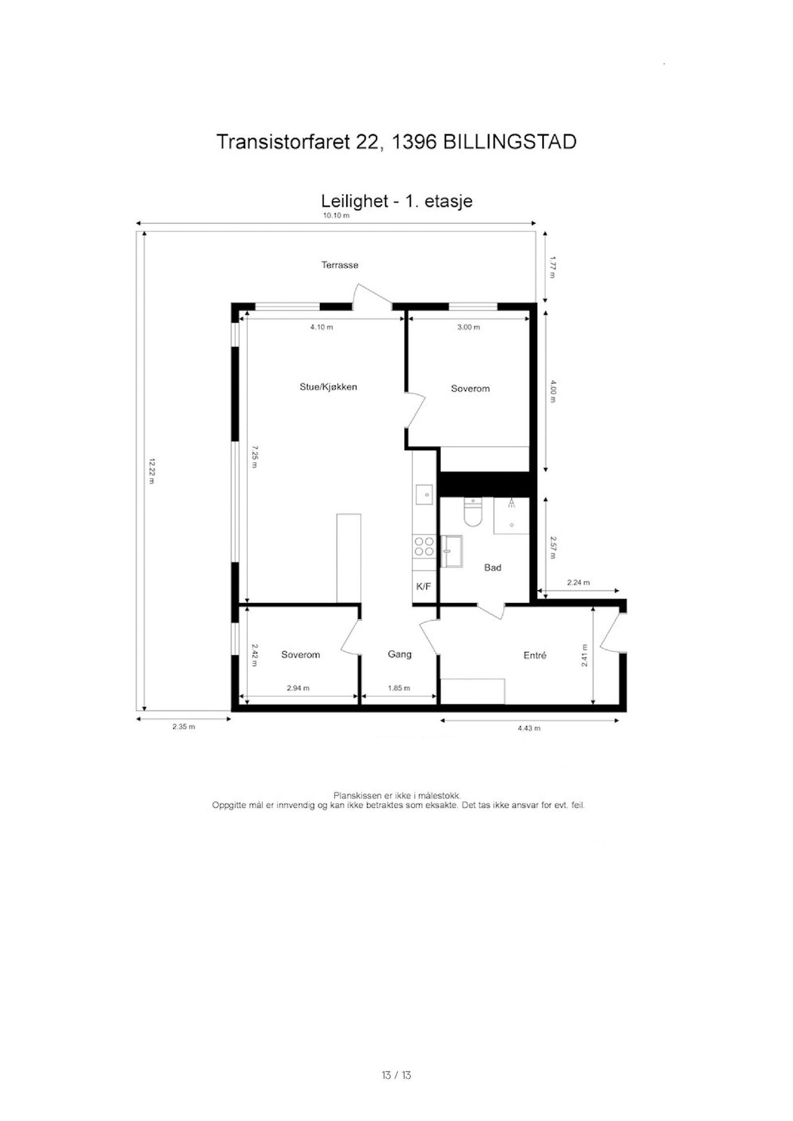 Plantegning T22 Galleribilde