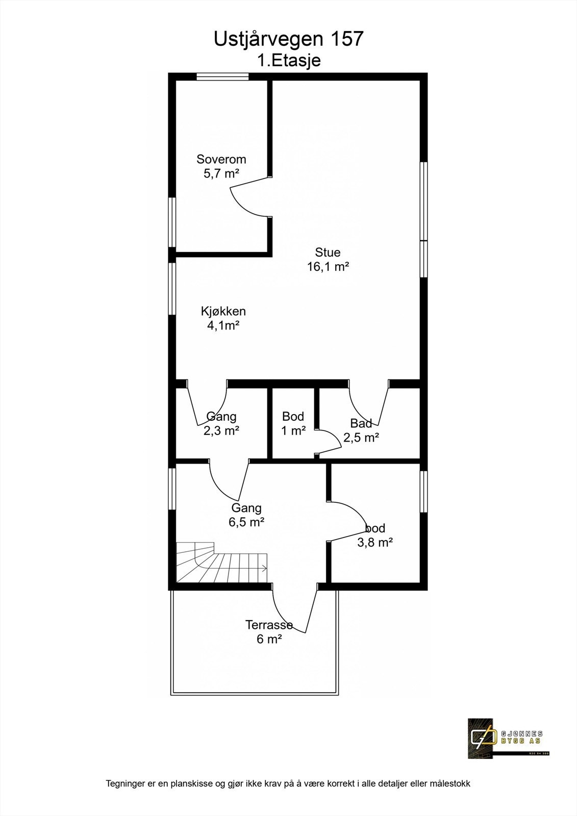Ustjårvegen 157 - 1.Etasje - 2D Floor Plan.jpg Galleribilde