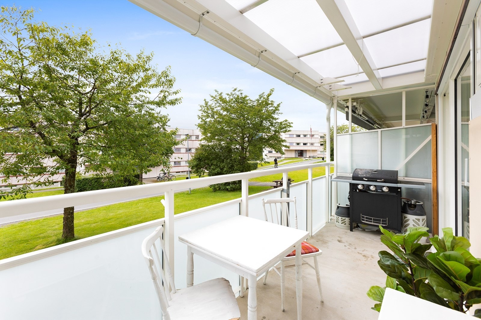 Fra stuen er det utgang til en herlig balkong på 8 m². Galleribilde