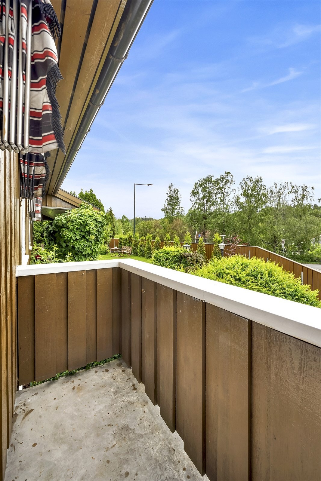 Hyggelig balkong. Galleribilde