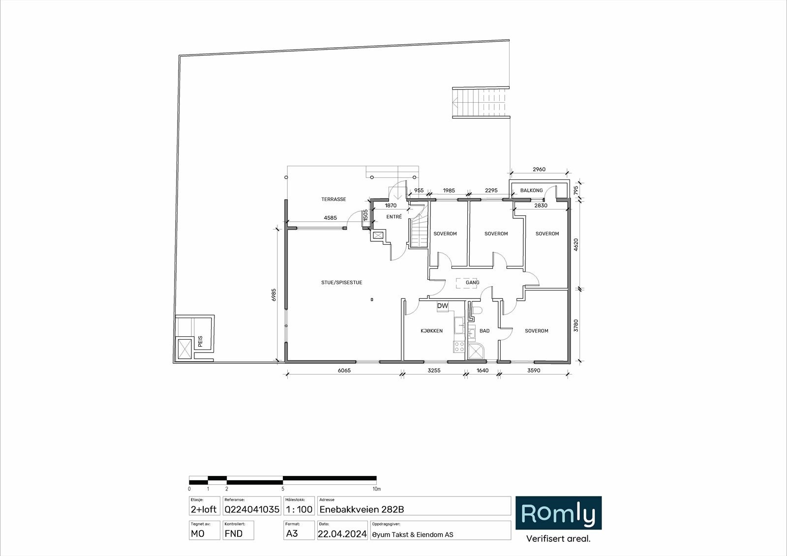 Plantegning 1.etg. Galleribilde