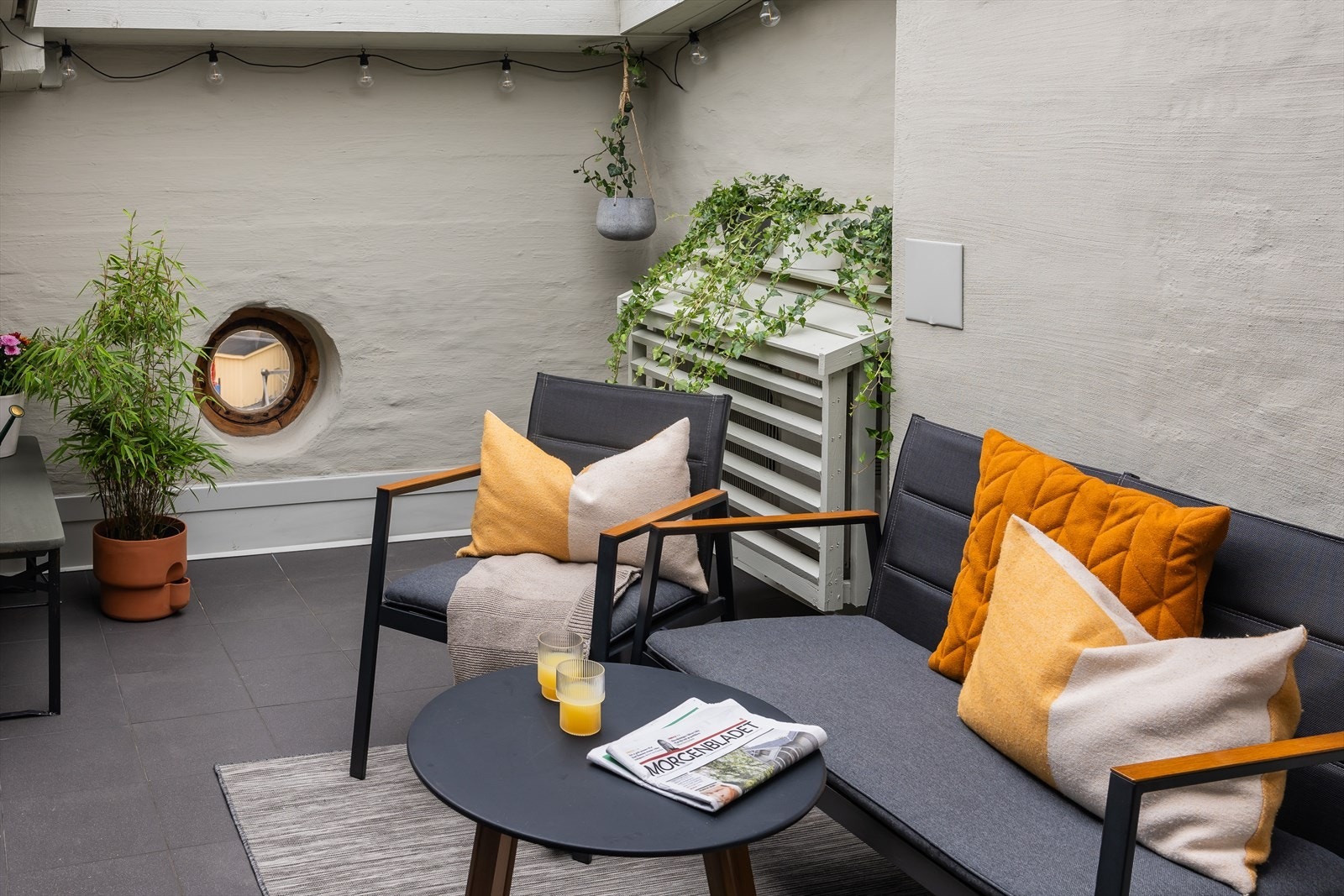 Lun og koselig takterrasse på hele 8 kvm! Galleribilde