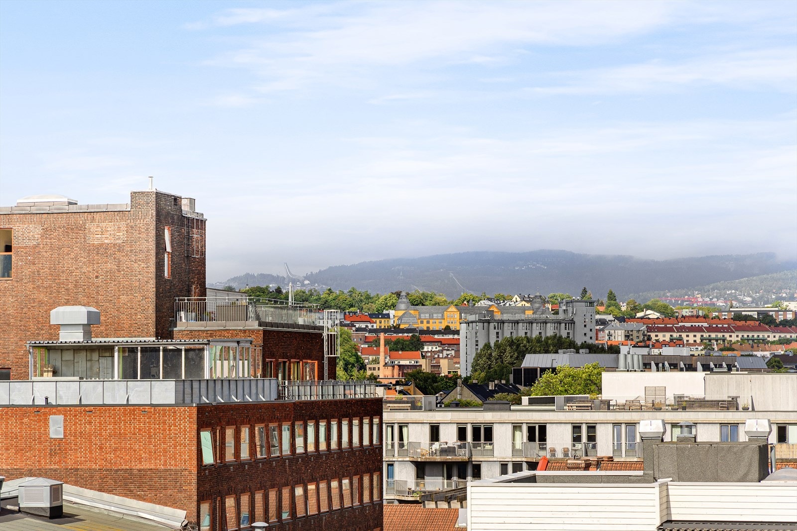 Utsikt fra felles takterrasse Galleribilde