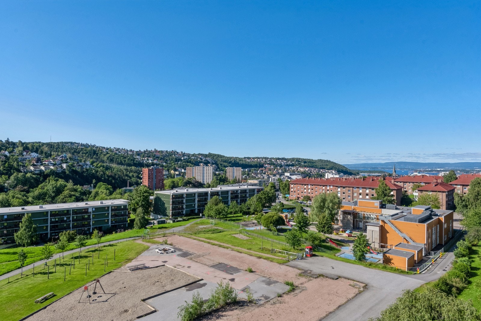 Fritt utsyn fra balkongen. Galleribilde