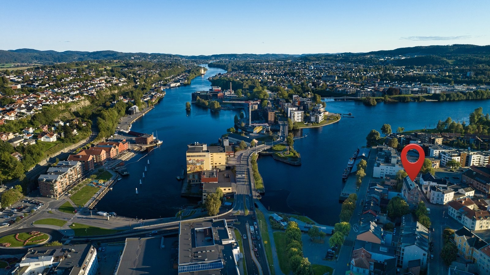 Midt i hjerte av Skien sentrum. Galleribilde