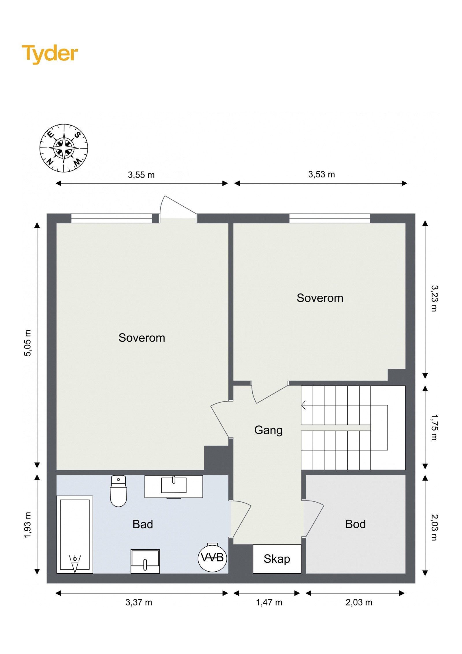 Plantegning Underetasje. Galleribilde