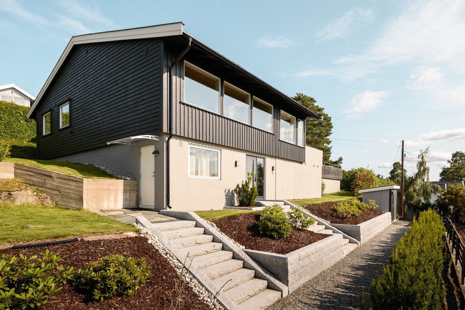 Pent opparbeidet uteområde. Galleribilde