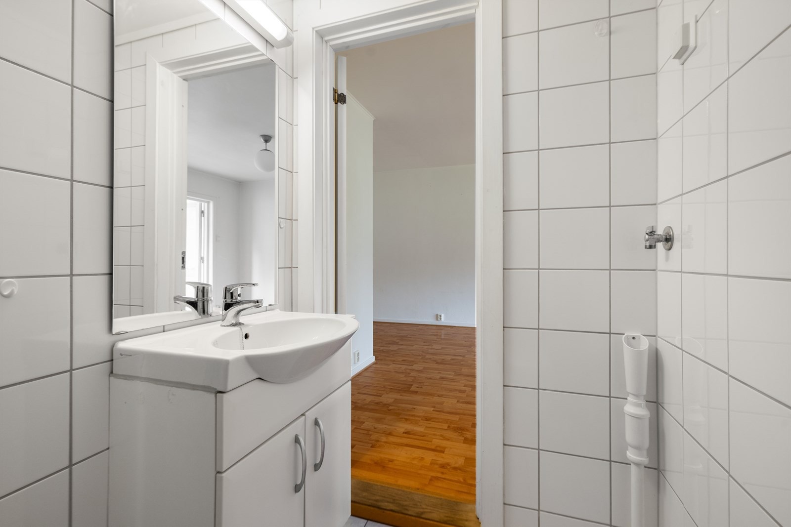 Det er opplegg for vaskemaskin. Galleribilde