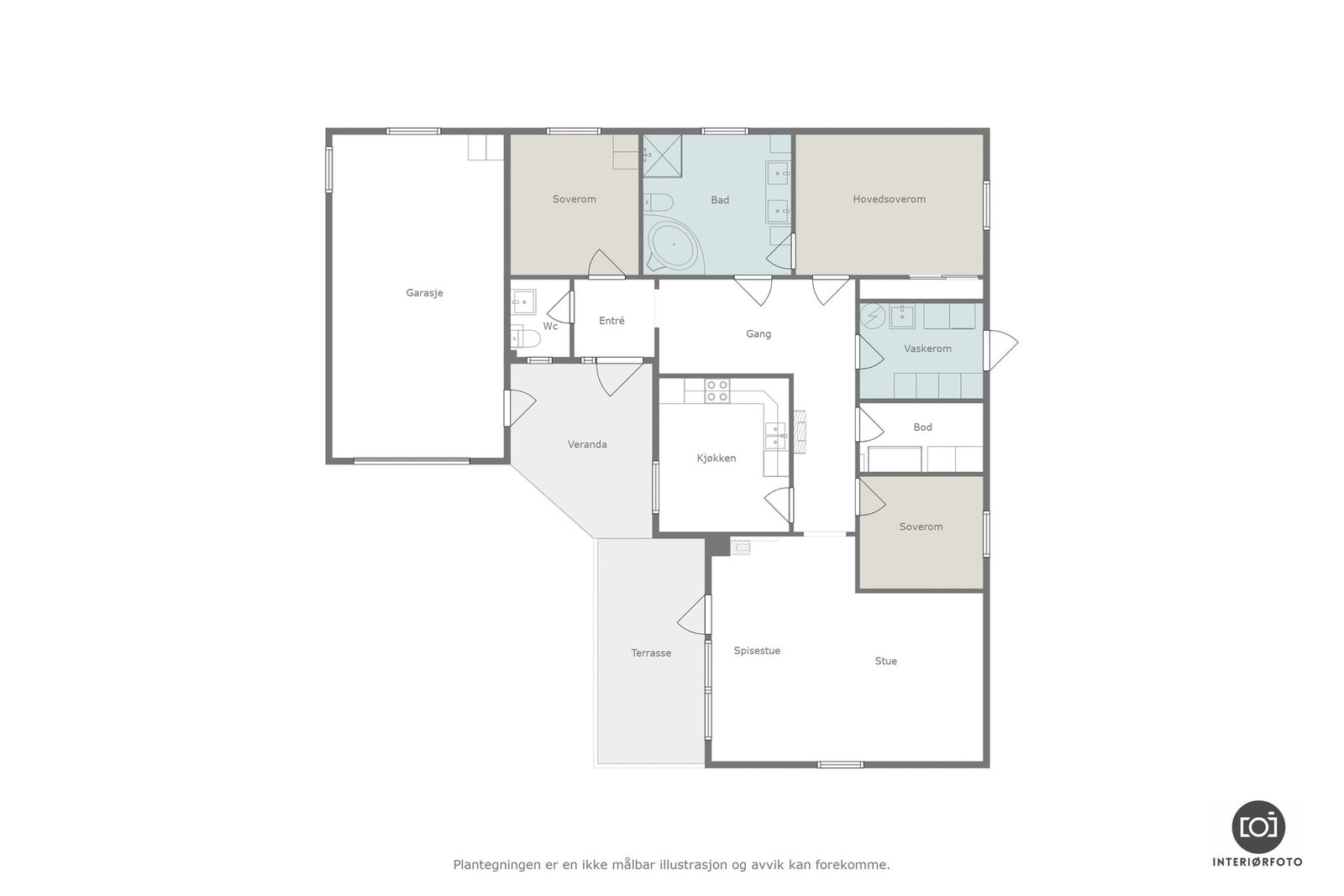 Plantegning Galleribilde