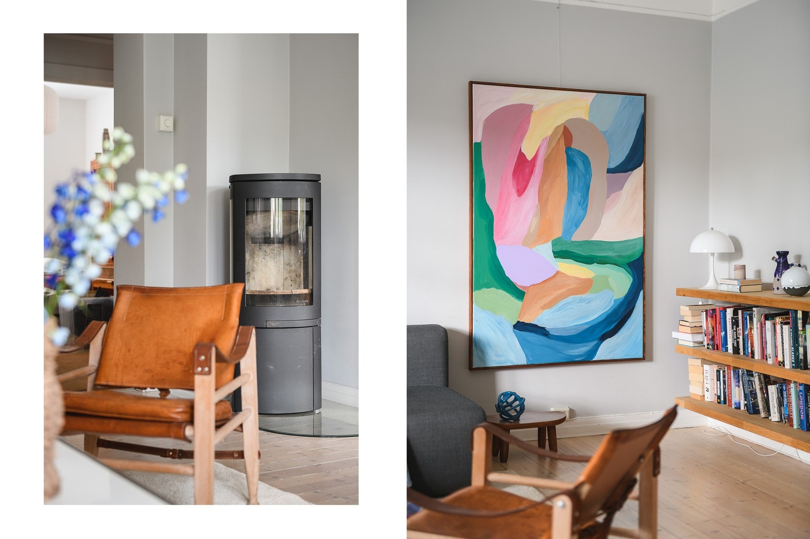 Stilrene farge- og materialvalg. Galleribilde