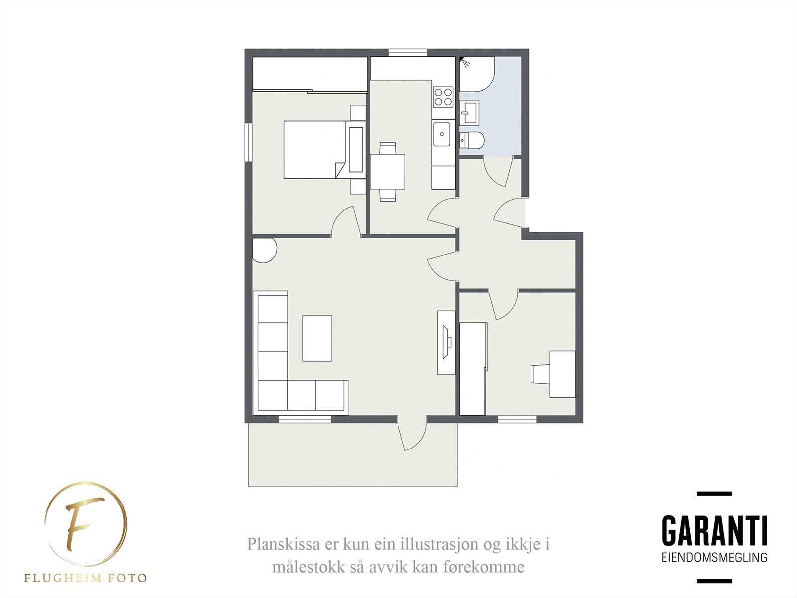 Planteikning Galleribilde