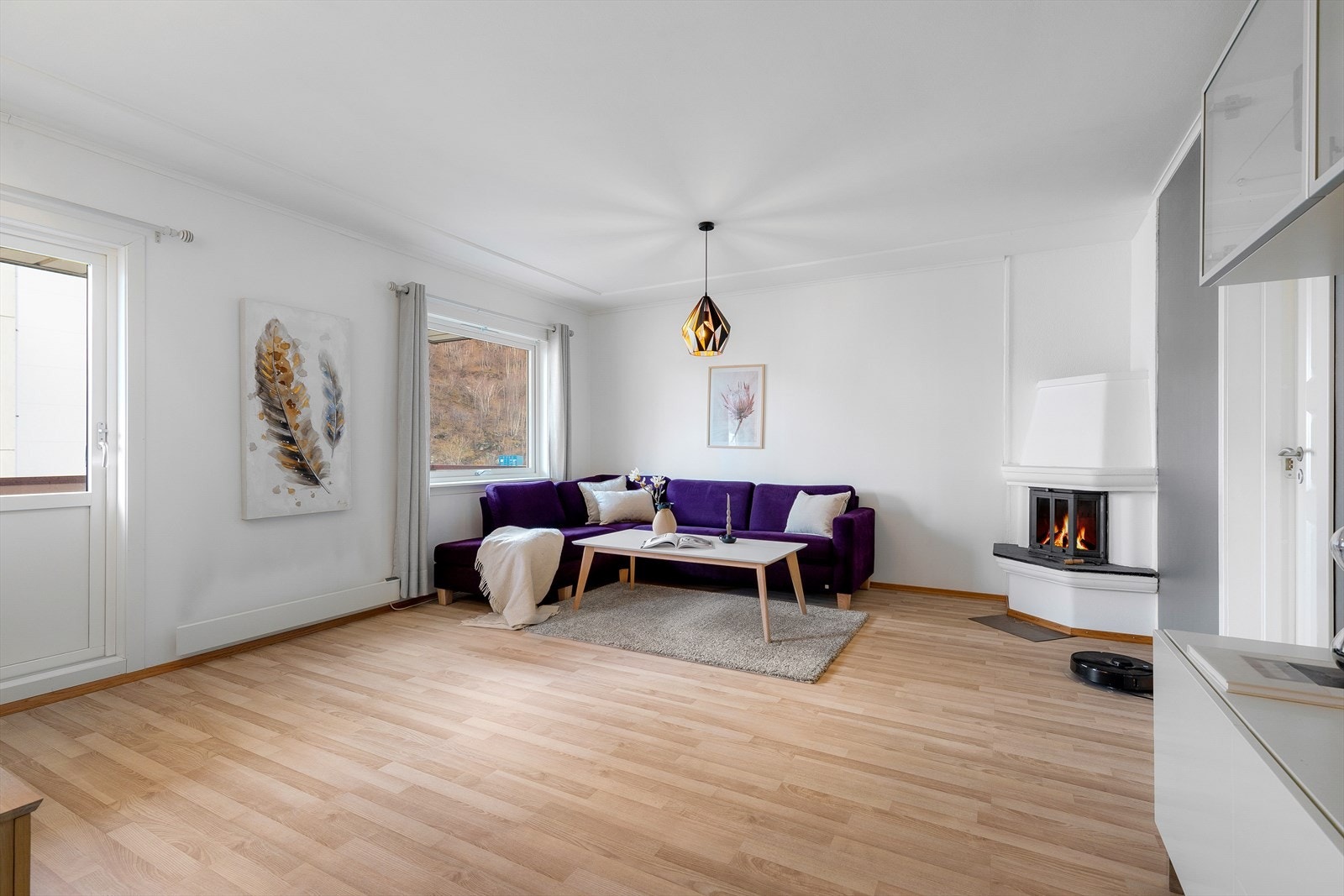 Rommet er også kvadratisk utforma og enkelt å innreie med ønska møblement. Galleribilde