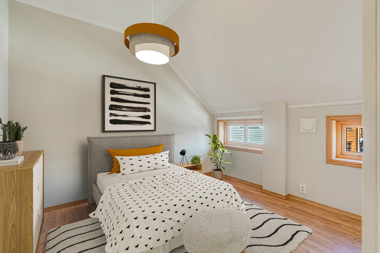 Soverom - Bildet er digital møblert Galleribilde